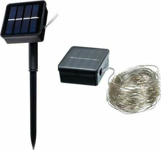 100 Lichter LED 12m. Kaltes Weiß Solar in Zeichenfolge 1Stück 100 Lichter LED 12m. Kaltes Weiß Solar in Zeichenfolge 1Stück