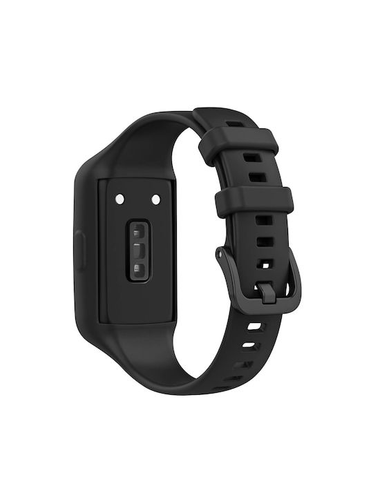 Huawei Band 7 6 Pro Honor Band 6 Armband Flexibles Silikon Schwarz