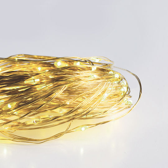 100 Lichter LED 13m. Warmes Weiß in Zeichenfolge 1Stück