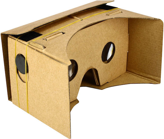 Karton-VR-Handy-Headset Recycelbar Ultrakompakt Braun