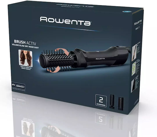 Rowenta Brush Activ Ceramic Electric Hair Brush with Air and Rotating Head for Hair Straightening and Curls 1000W