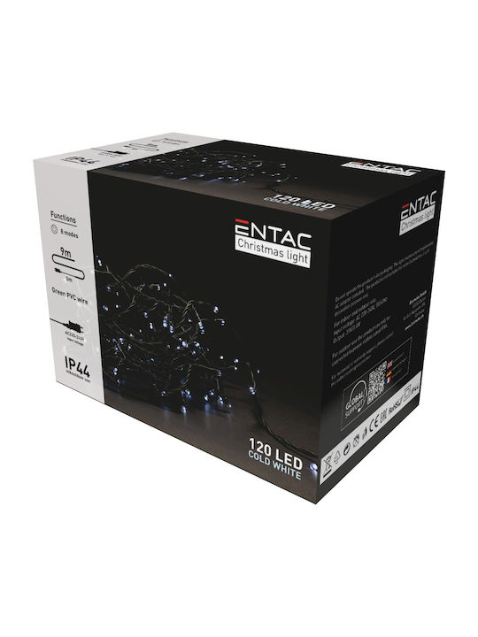 120 Λαμπάκια LED 9μ. Ψυχρό Λευκό σε Σειρά 120 Λαμπάκια LED 9μ. Ψυχρό Λευκό σε Σειρά