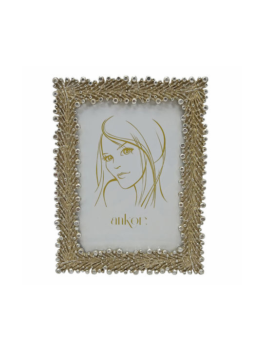 Ankor Frame Plastic 13cmx18cm with Gold Frame