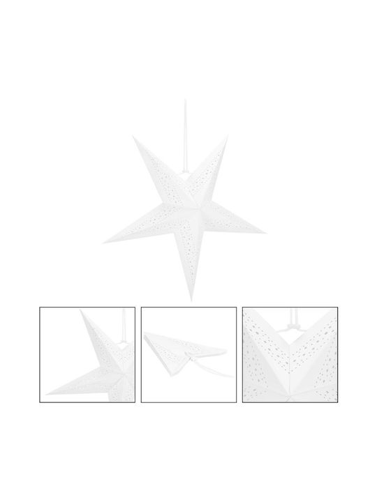 Crăciunesc Decorativ Suspendata Stea cu lumină LED Hârtie 3x3buc 1buc
