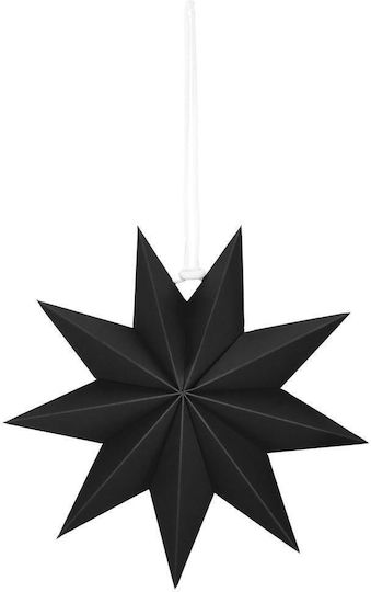 Weihnachtlicher Dekorativer Anhänger Stern Papier Schwarz 3x3cm 1Stück