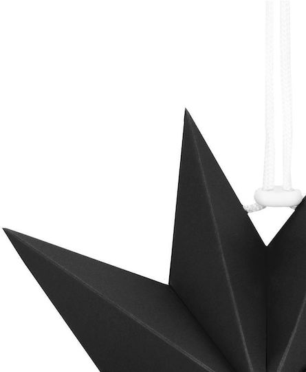 Weihnachtlicher Dekorativer Anhänger Stern Papier Schwarz 3x3cm 1Stück