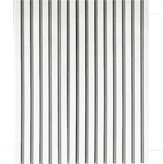 Set 4 Panouri Acustice Canelate Alb Gri Fetru Unicspot 60x60x2.1 Cm