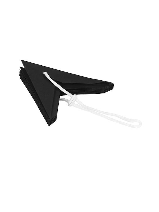 Crăciunesc Decorativ Suspendata Stea Hârtie Negru 3x3buc 1buc