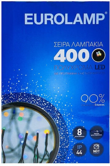400 Λαμπάκια LED 20μ. Πολύχρωμα σε Σειρά