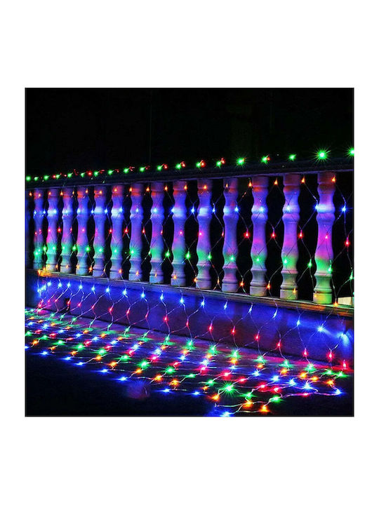 192 Светлини LED 3m. Многоцветни тип Мрежа 1бр