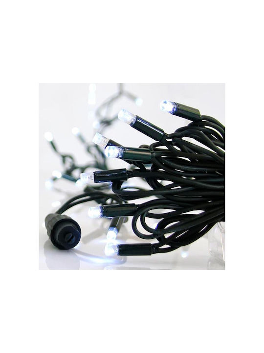 100 Lights LED 11.6m. Cold White in String 1pcs