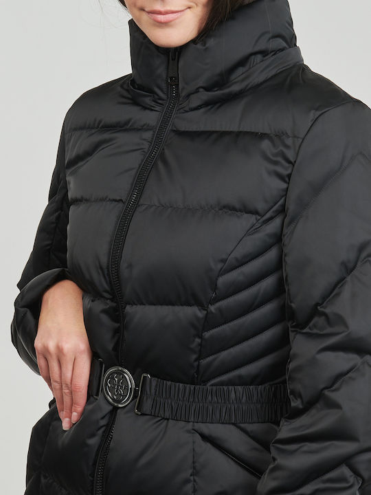 Women's Short Lifestyle Jacket for Winter Black