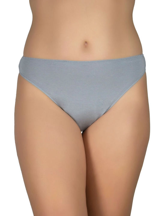 Hohe Taille Damen Zeichenfolge 3Pack Nahtlos blue-red-grey