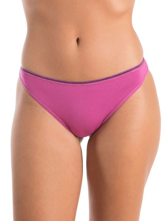 Γυναικεία Brazil 3Pack χωρίς Ραφές blue-pink-coral