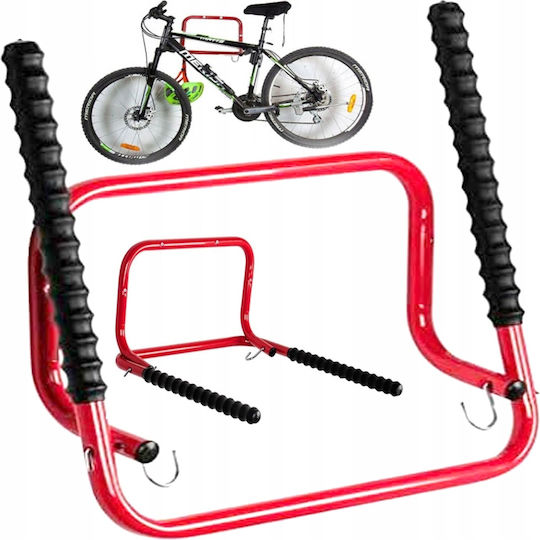 Wall Mount Parking 2 Bicycles Maximum 40kg 50cm Red
