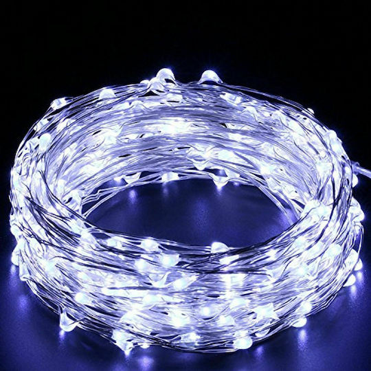 100 Λαμπάκια LED 10μ. Ψυχρό Λευκό σε Σειρά 100 Λαμπάκια LED 10μ. Ψυχρό Λευκό σε Σειρά