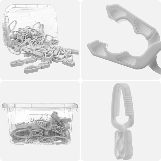 Kadax Laundry Clips Clothespins Underwear Washing Frogs 50 Pcs + Container