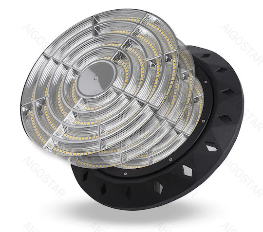 Aigostar Commercial Bell Light 150W Cool White 22500lm with Built-in LED White Ø80cm