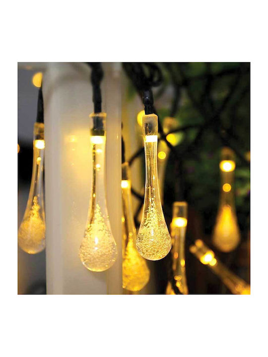 20 Λαμπάκια LED Μετεωρίτης 5μ. Θερμό Λευκό Ηλιακά 20 Λαμπάκια LED Μετεωρίτης 5μ. Θερμό Λευκό Ηλιακά