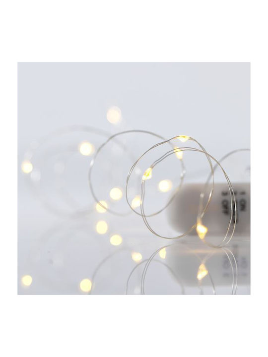 Lights LED Warm White Battery in String 1pcs Eurolamp