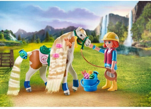 Playmobil Pferde des Wasserfalls Ellie mit ihrem Pferd für 5-12 Jahre