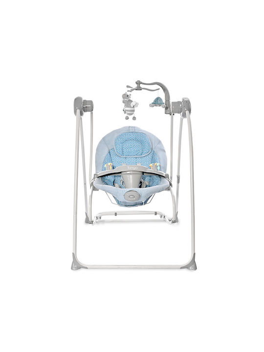 Lorelli Electric Baby Relax Swing 2 in 1 Tango with Music and Vibration Cameo Blue Stars for Child up to 12kg