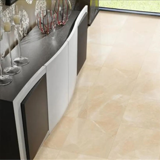 Stn Ceramica Плочка Керамичен Сияен 45x45см Crema