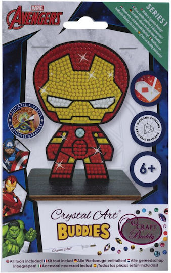 Set Pictură cu Diamante Craft Buddy Crystal Art Buddies Iron Man 7 Piese