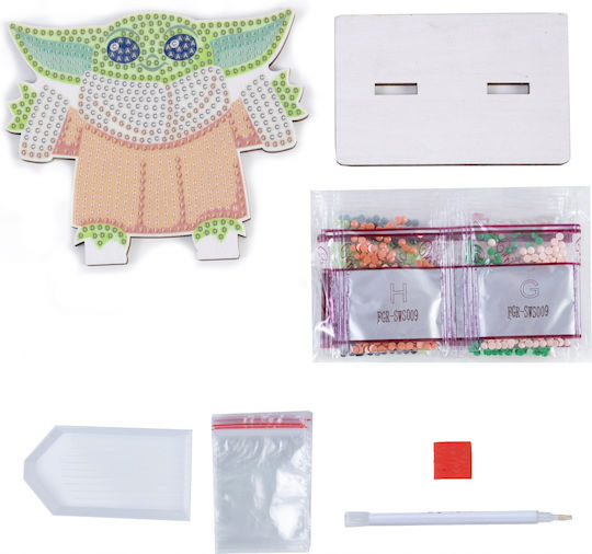 Diamond Painting Kit Craft Buddy Crystal Art Buddies Grogu 7 Teile
