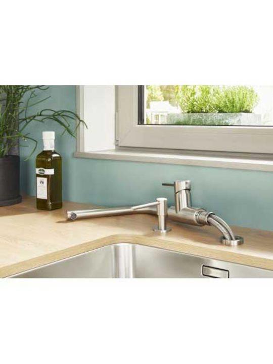 Blanco Landoraf Kitchen Faucet Counter Silver