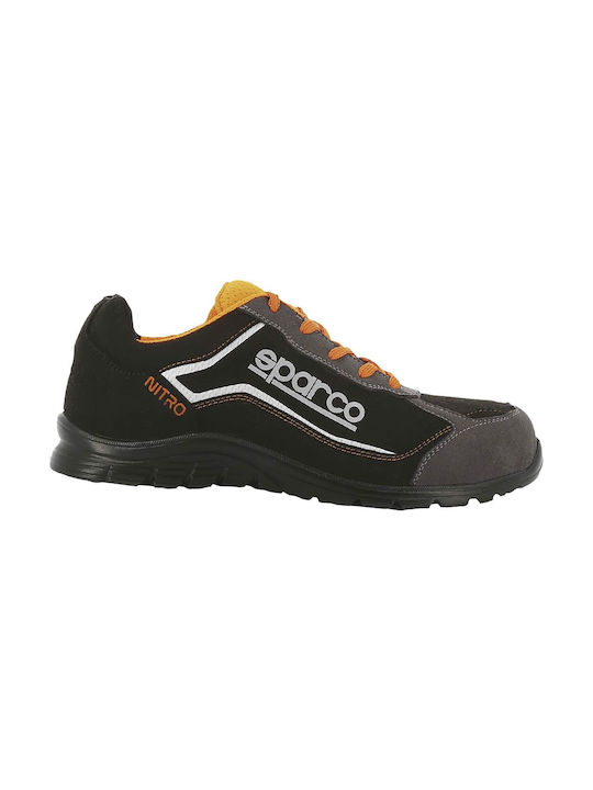 Sparco Nitro Waterproof Low Safety Black S3 with Certification ESD ,SRC