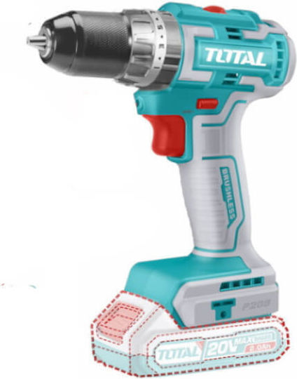 Total TIDLI20605 Κρουστικό Δραπανοκατσάβιδο Μπαταρίας Brushless 20V 2x2Ah