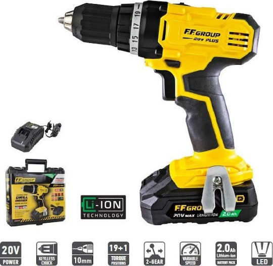 FFG CDD/35 20V Plus Battery Drill Driver 20V 1x2Ah
