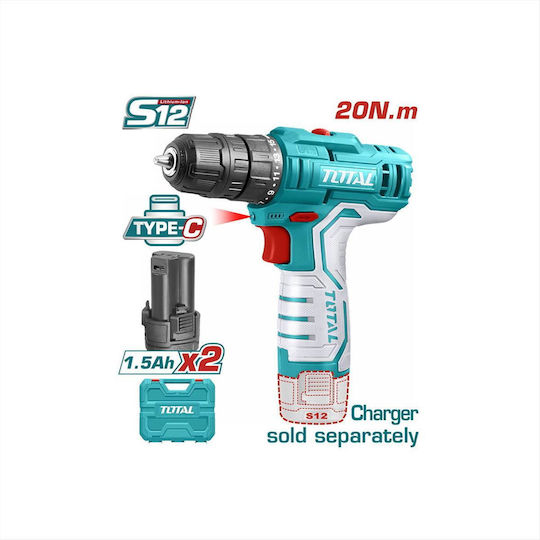 Total Drill Driver Battery 12V 2x1.5Ah