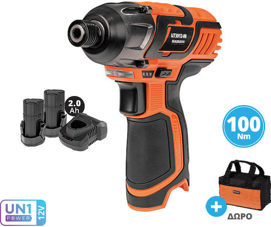 Krausmann U73012-22S Battery Impact Screwdriver 12V 2x2Ah