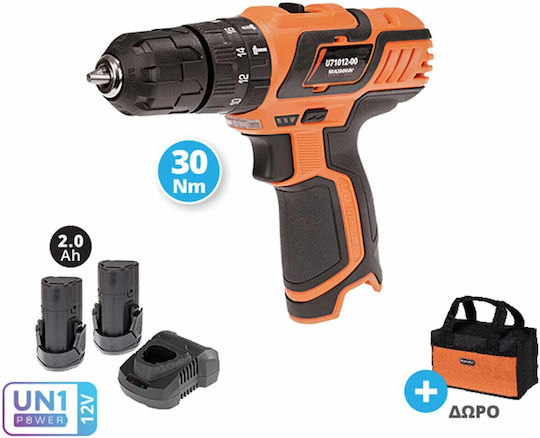 Krausmann U73012-22S Battery Impact Screwdriver 12V 2x2Ah
