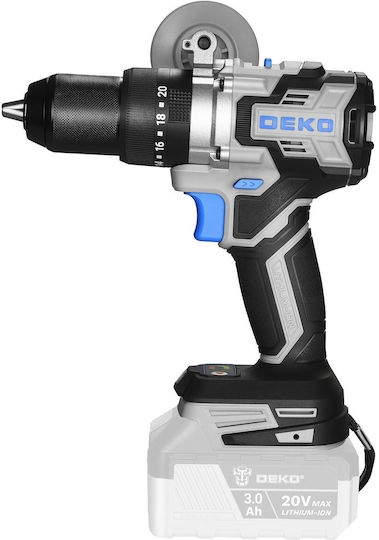 Deko Percussive Drill Driver Battery Solo Brushless 20V