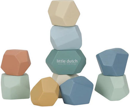 Little Dutch Stacking Toy Balance Forest Friends made of Wood for 24++ Months