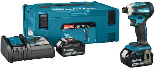 Makita DTD172RTJ Battery Brushless 18V 2x5Ah Power Drill Driver