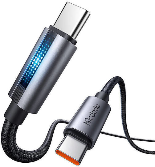 Mcdodo USB 2.0 Cable USB-C male - USB-C 100W PD Μαύρο 1.2m 196P16