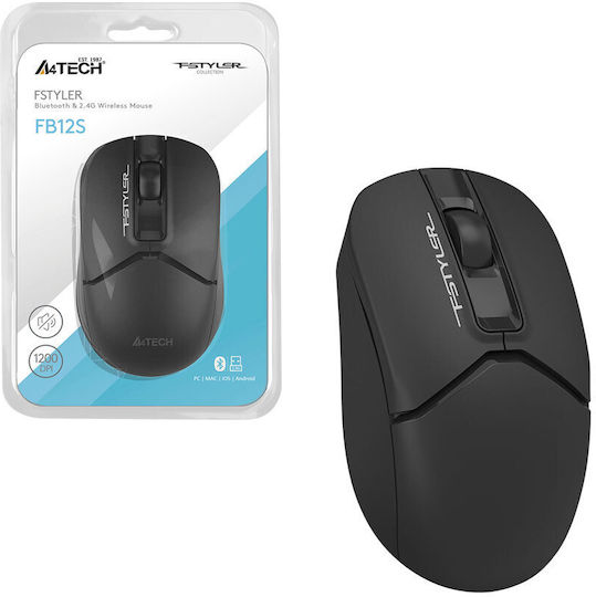 A4Tech Fstyler FB12S Ασύρματο Ποντίκι Μαύρο
