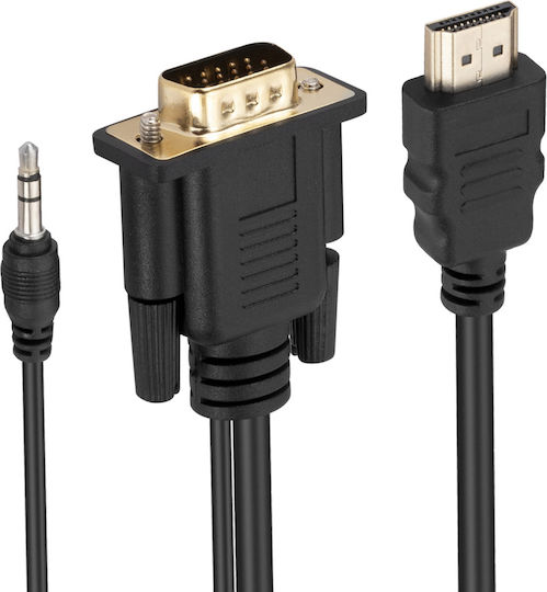Avizar Kabel HDMI-Stecker - VGA-Stecker 1.8m Schwarz