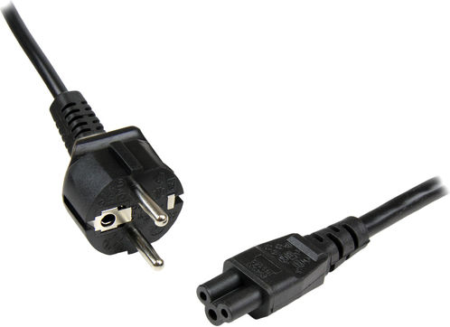 StarTech Schuko - IEC C5 Cable 2m Black (PXTNB3SEU2M)