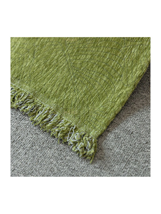 My Home Luxury Bolivia Three-Seater Sofa Throw Jacquard 180x280cm Green