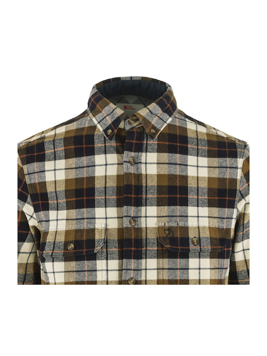 Singi Long-sleeved Flannel Shirt Ecru