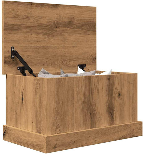 vidaXL Hölzernes Aufbewahrungsbox mit Deckel Braun 30x50x28cm 1Stück