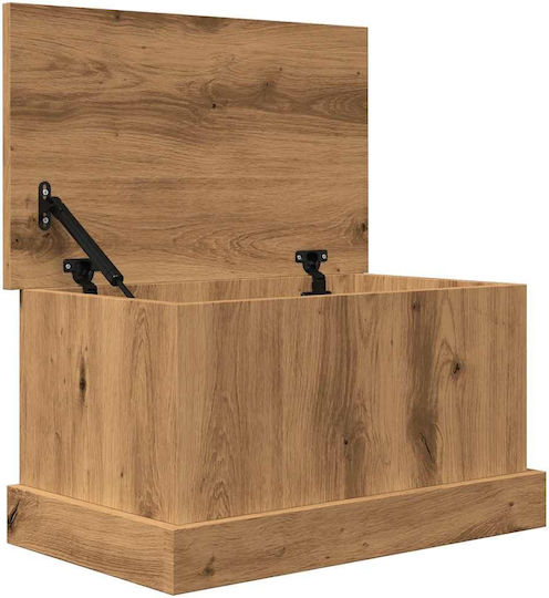 vidaXL Hölzernes Aufbewahrungsbox mit Deckel Braun 30x50x28cm 1Stück