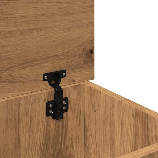 vidaXL Hölzernes Aufbewahrungsbox mit Deckel Braun 30x50x28cm 1Stück