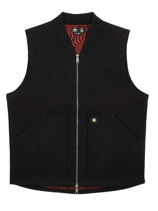 Ärmellos Jacke Schwarz