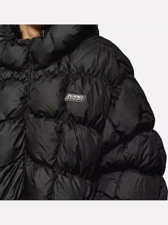 Пач Зимно Мъжко Яке Puffer Черно Бяло